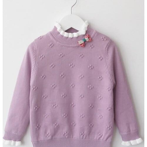 2020 New Teenager Girls Sweater Winter Clothing Pullover Knitted Solid Casual Clothes Autumn Children Girls Costume Sweater