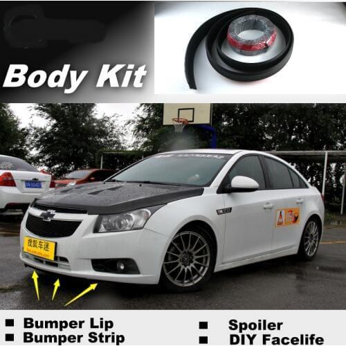 NOVOVISU For Chevrolet Cruze J300 Bumper Lips / Spoiler For Car Tuning / Body Kit + Front Strip