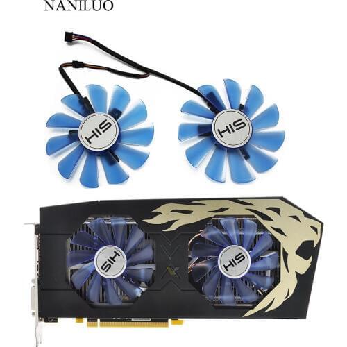 Новый DIY 85 мм двойной GPU 4Pin кулер вентилятор для его RX 570 IceQ X 4GB 8GB RX470 Palit GTX 1060 6G Dual GTX 1070 mining edi