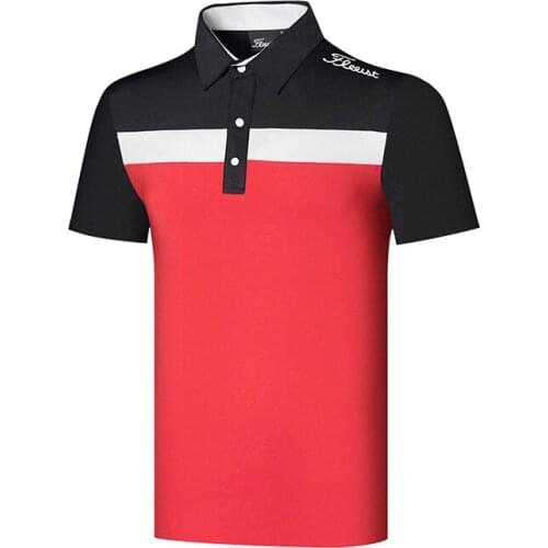 Golf Clothing Mens Outdoor Sports Short Sleeve Casual Slim Fit Breathable Quick Drying T-shirt Polo Shirt Golf Polo Shirts