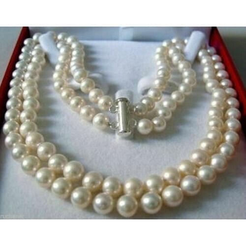Natural Cultured 6-7MM AKOYA SALTWATER PEARL NECKLACE 17-18