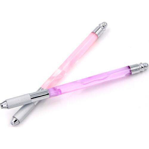 2pcs different color stainless steel manual tattoo handtools microblading pen for eyebrow free shipping