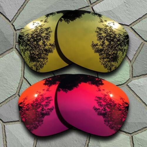 Yellow Golden&Violet Red Sunglasses Polarized Replacement Lenses for Oakley Garage Rock