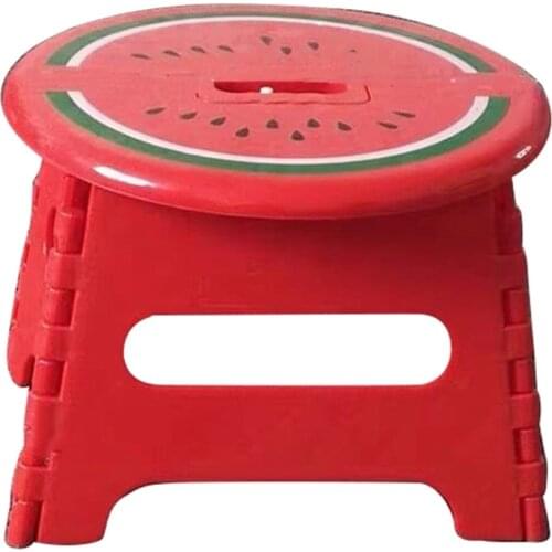Folding Stool Plastic Portable Non-Slip Family Adult Children Small Chair Outdoor Portable Thick Maza Small Bench