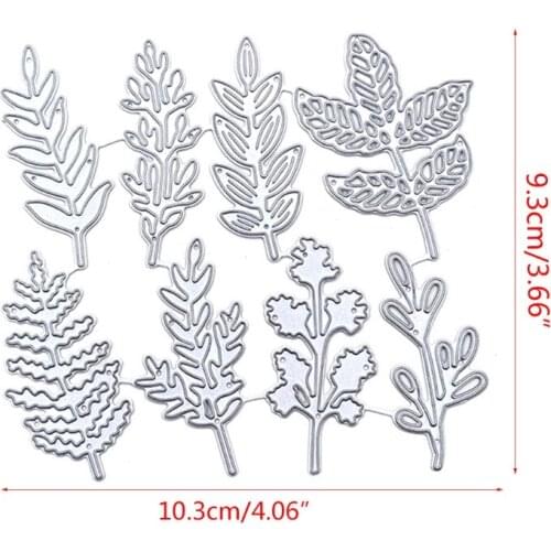 Grass Leaves Metal Cutting Dies Stencil Scrapbooking DIY Album Stamp Paper Card Embossing Decoration Craft