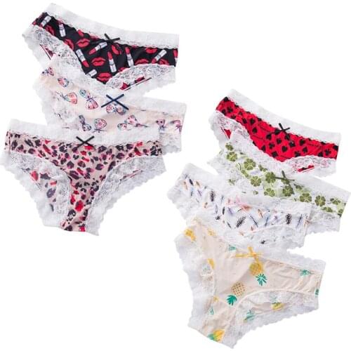 ATOXY Fashion Floral Lingerie Women Seamless Panties Sexy Lace Underwear Girls Knickers Female Traceless Briefs Underpants
