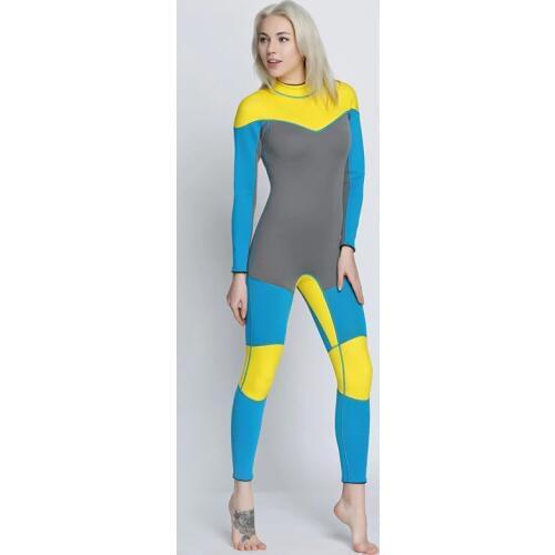 Womens Spearfishing Wetsuit 3MM Neoprene SCR Superelastic Diving Suit Waterproof Warm Professional Surfing Wetsuits Full Suit