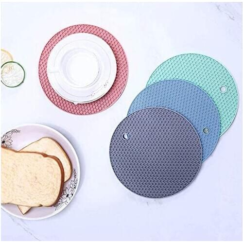 1Pcs Cup Mat Honeycomb Anti-slip Round Shape 18CM Cup Coaster Heat resistant Pad Multi function Kitchen Tools
