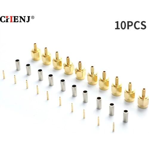 10pcs SMA Male Plug Crimp RG174 RG316 LMR100 Cable RF Coaxial Connector