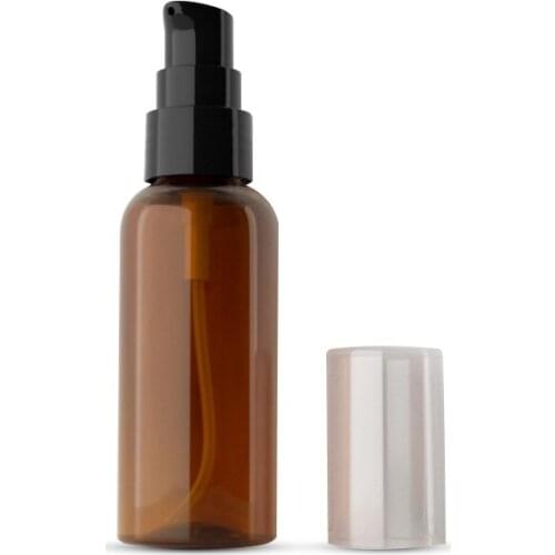 100pcs 50ml brown blue clear white Mini Travel Empty Cosmetics packing Shower Gel shampoo Liquid soap Bottle