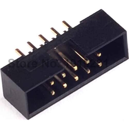 20PCS DC3-10P 10Pins Simple Croissants JTAG Spacing 2.00mm Connector JTAG ISP Plug