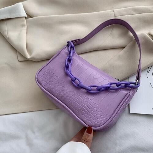2020 Baguette Shoulder Bag Fashion Lady Handbags Crossbody Bags for Women PU Leather Small Female Hand Bags Purse