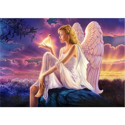 5D DIY Full Round/Square Diamond Painting Cartoon "Angelic Reiki" 3D Embroidery Cross Stitch Rhinestone Mosaic Home Decor Y398