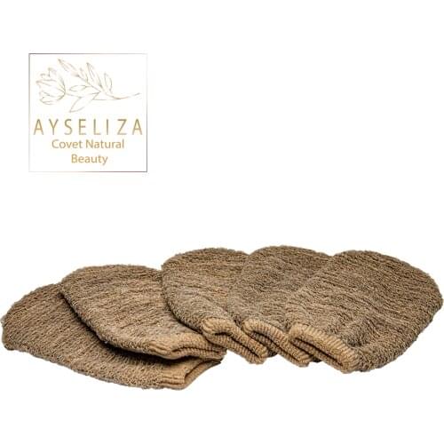 Ayseliza 100% Horse Hair Bath Glove Exfoliating Hammam Mitt Turkish Kese For Face Body Bathroom Kessa Removing Dead Skin Mitten