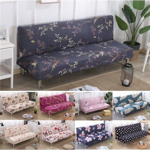 Sofa Bed Cover Universal Armless Folding Modern seat slipcovers stretch covers cheap Couch Protector Elastic Futon Spandex Cover