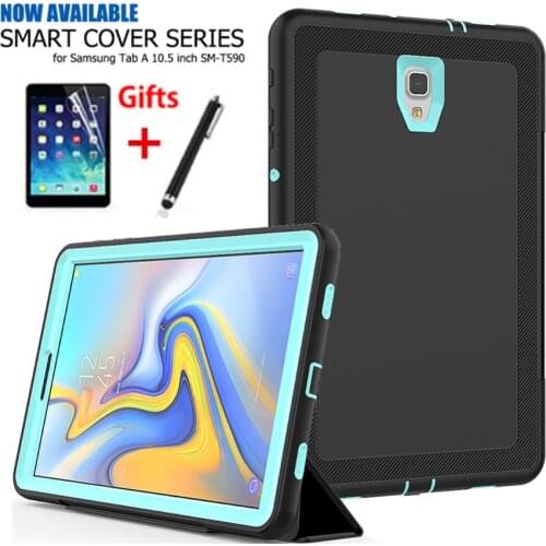 Case For Samsung Galaxy Tab A 2018 T590 T595 T597 10.5'' Heavy Duty Rugged Shock Stand Folio Auto Sleep and Wake Smart Cover+pen