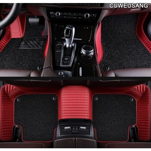 CUWEUSANG Custom Car floor mats for Skoda octavia fabia rapid superb kodiaq yeti KAROQ KAMIQ car foot ma styling car accessories