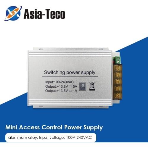 DC 12V 5A AC 100-240V Mini Access Control Power Supply Adapter Aluminium alloy Power Adapter