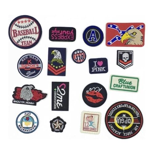 Exquisite English Alphabet Embroidery Patch Stickers DIY Badge Patch Decoration Ironing Clothes Pants Applique Accessories