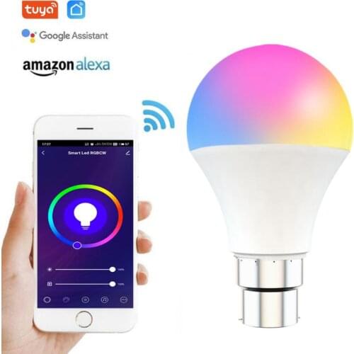 Smart Wifi Bulb 9W E27 B22 LED RGB Dimming Light Bulb Smart Life App Control Timer Function Lamp Bulb Work With Alexa Google