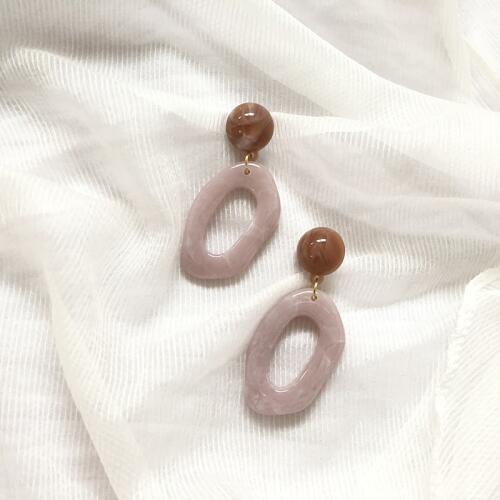 Fashion Design Geometry Coffee Colors Sweet Earring