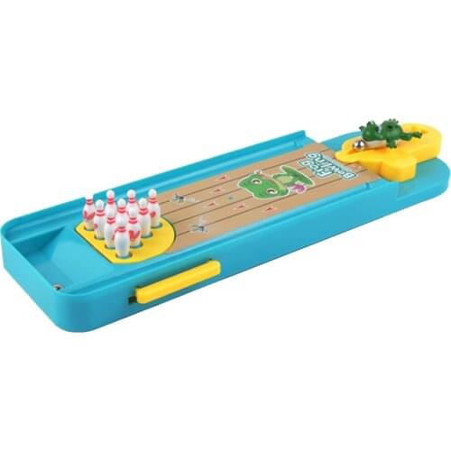 Mini Funny Desktop Frog Bowling Game Relief for Children Table Classic Toys