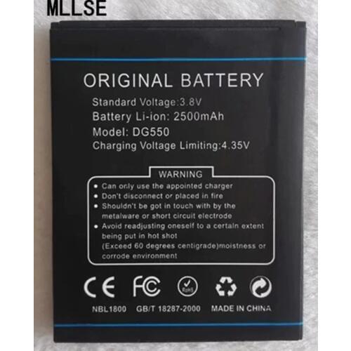 MLLSE 2500mAh DG550 battery for DOOGEE DG550 DAGGER MTK6592 Mobile phone battery