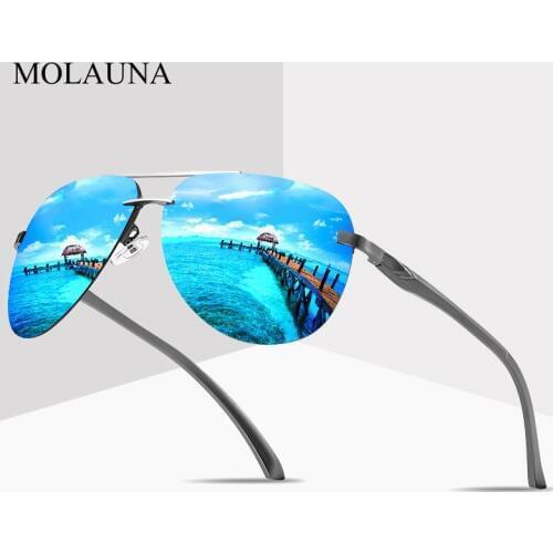 Men Vintage Aluminum Polarized Sunglasses Classic Pilot Brand Sun Glasses Coating Lens Driving Eyewear For Men/Women UV400