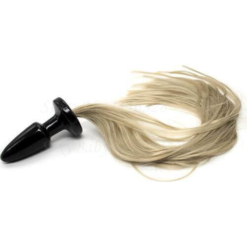 Newest Sex Horse Tail Anal Plug Silicone Horse Tail Butt Plug Sex Toys For Women Fetish Adult Games Cosplay For Couples Gay