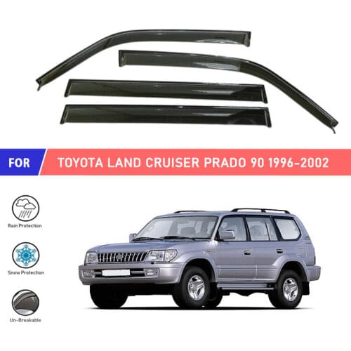 Window deflector for Toyota Land Cruiser 90 1996-2002 car window deflector wind guard vent sun rain visor cover car styling