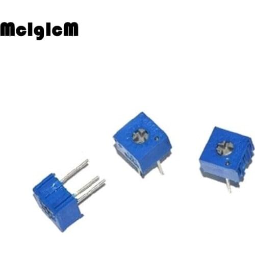 MCIGICM 20pcs 3362P 103 Trimpot Trimmer Potentiometer 100 200 500 1K 2K 5K 10K 20K 50K 100K 200K 500K 1M ohm Variable resistor