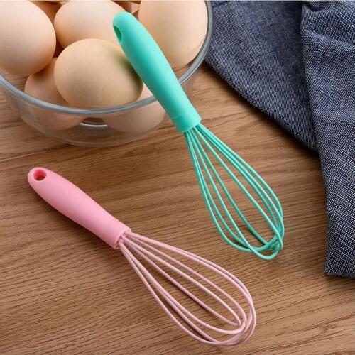 Food Grade Manual Silicone Egg Mixer Beater Whisk Hand Cream Kitchen Blender Tools Stirring G6J2