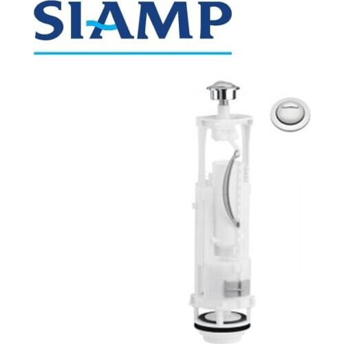 Siamp Wickes JAVA Spare Replacement Dual Flush Toilet Flush Valve with Push Button 32490007