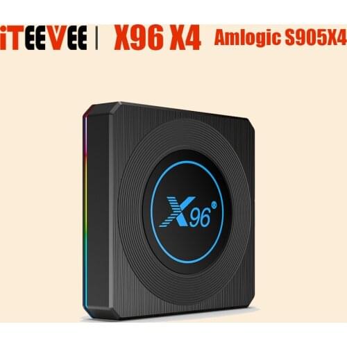 5PCS Presale X96 X4 Amlogic S905X4 Smart RGB Light TV Box Android 11 4G 64G Wifi Youtube AV1 Media Player TVBOX 8K Set