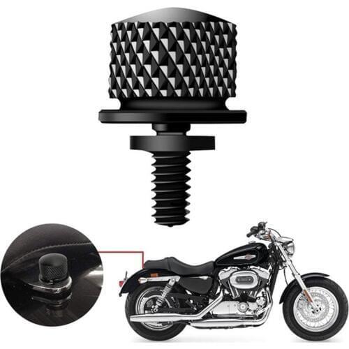 Universal Aluminium Seat Bolt Fender Screws Mount Knob Cover Cap for Harley