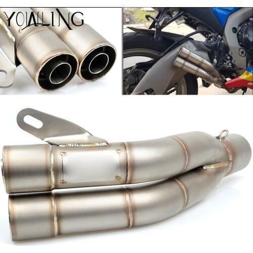 Universal Motorcycle Scooter Exhaust Pipe Muffler Escape For Suzuki SV650 SV650S SV1000 SV1000S GSXR 600 750 GSXR600 GSX-R750