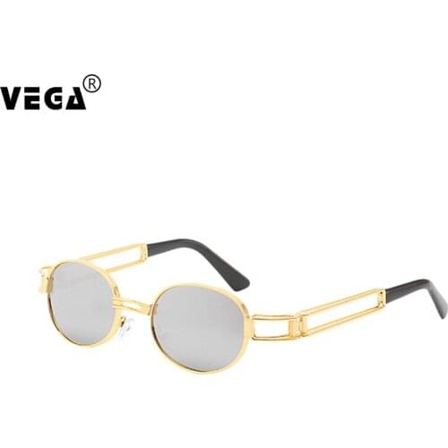 VEGA Glasses Narrow Steampunk Sunglasses Men/Women Steampunk Glasses Retro Metal Steam Punk Eyewear/Shades Vintage 303