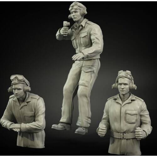 1/35 British Army RAC North African Resin Model figure GK Soldier Military theme of WWII Unassembled and unpainted kit
