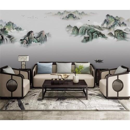 Beibehang Custom papel de parede 3d Abstract ink landscape scenery wallpapers for living room TV background 3D wall paper mural