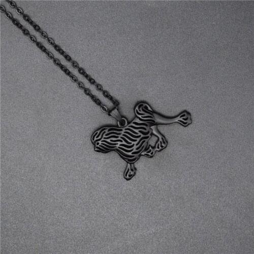 4 Colors New Lowchen Charm Necklace Trendy Metal Dog Jewellery Lowchen Pendant Necklace Women