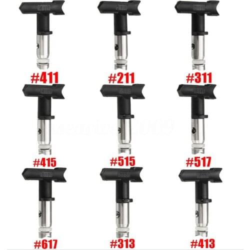 9Pcs Paint Spray Gun Tip Nozzle Accessories Home Graden Tool Set Useful Reversible Tungsten Steel Tool