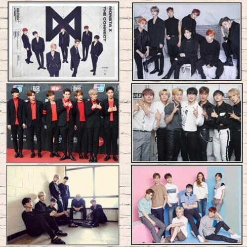 Diamond Painting Full Diamond Embroidery Monsta X Picture of Rhinestone DIY Diamond Mosaic Diamond setting Cross-Stitch