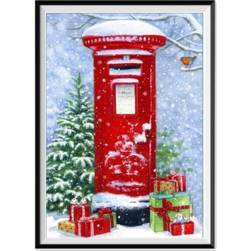 Diamond painting full diamond Christmas post gift gift diamond embroidered diamond mosaic pattern home decoration DIY handmade