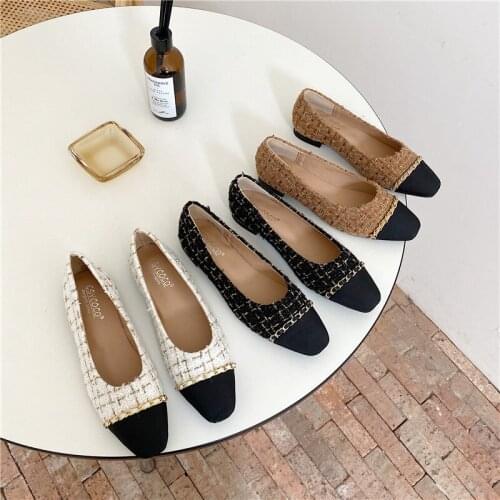 Ballet Shoes Ladies Flats Woman Soft Velvet Loafers Women Office Dress Flats Comfy Slip On Ballerinas