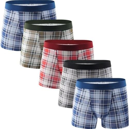 5pcs Boxershorts Men European Plus Size Men Boxers Mens Underwear Boxers Cotton Men Boxer Shorts Men Underpants trunks