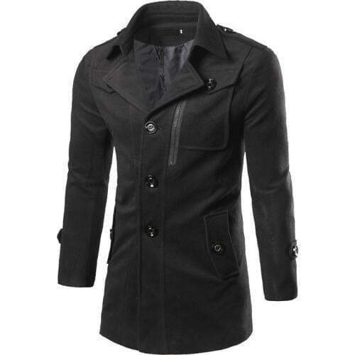 MRMT 2021 Brand Mens Jackets Long Thick Windbreaker Overcoat for Male Youth Pure Color Jacket Outer Wear Clothing Garment