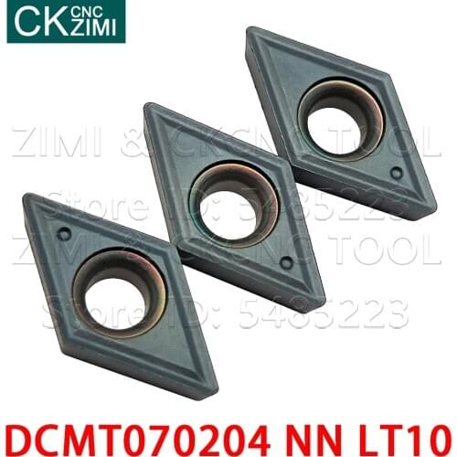 DCMT070204 NN LT10 DCMT070204-NN LT10 carbide inserts Internal turning tools DCMT CNC cutter Metal lathe machine cutting tools
