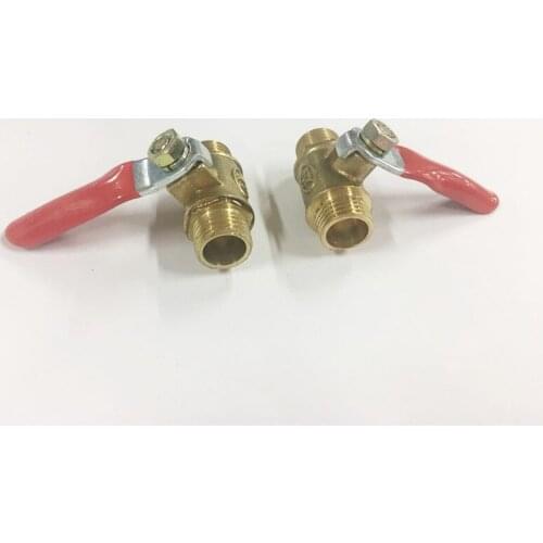 Free shipping 1/4",3/8",1/2" Double male ball valve external thread ,brass ball valve ,copper valve, copper fitting