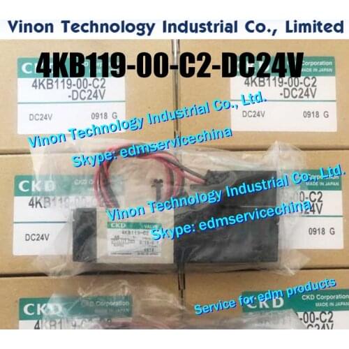 4KB119-00-C2-DC24V edm Solenoid Valve for Sodic k AQ360LS,AQ560LS wire cut edm machines
