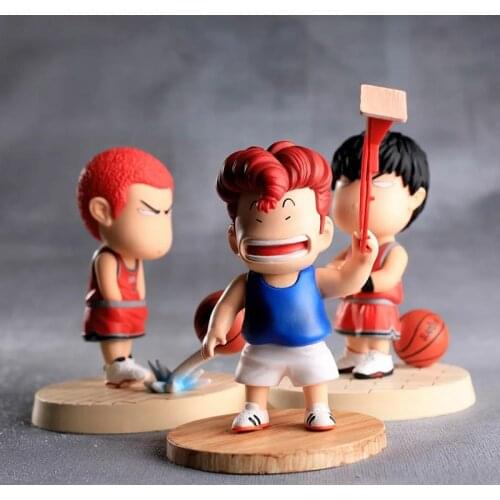 Anime Figure SLAM DUNK Sakuragi Hanamichi Haruko Akagi Q Ver. PVC Action Figure Toys Collection Model Doll Gift 10cm